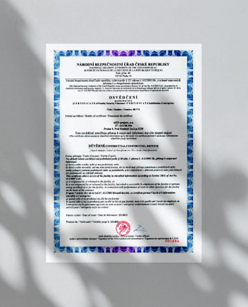 National Security Authority Certificate